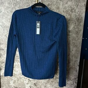 Women’s Banana Republic Merino Wool Mock Neck Sweater XS Blue